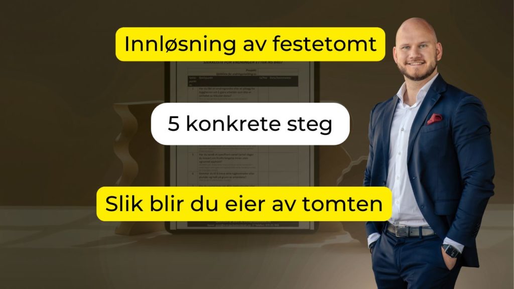 hvordan innløse festetomt